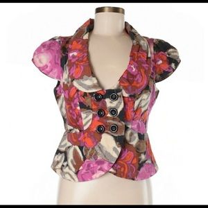 Anthropologie Elevenses Floral blouse 2